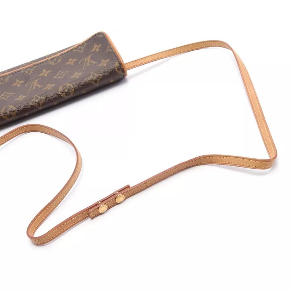 LOUIS VUITTON Pochette Twin GM Shoulder Crossbody Bag Monogram Used Women - Picture 8 of 9